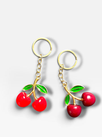 Charmé cherry bag charm keychain