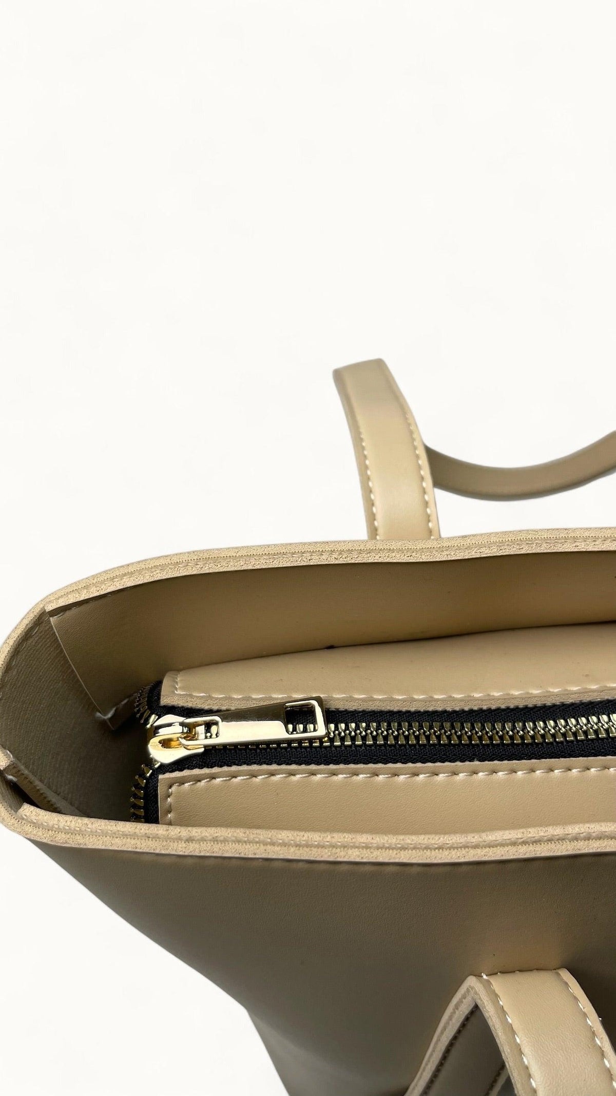 Charmé Signature taupe tote bag set for women