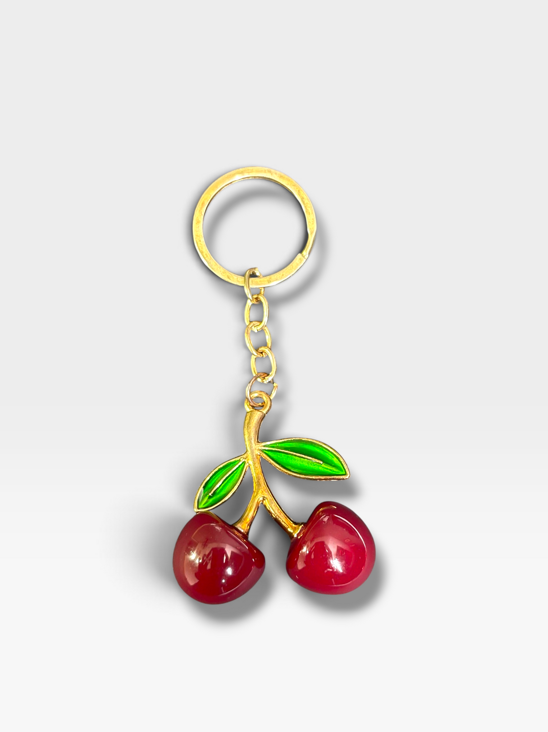 Charmé cherry bag charm keychain