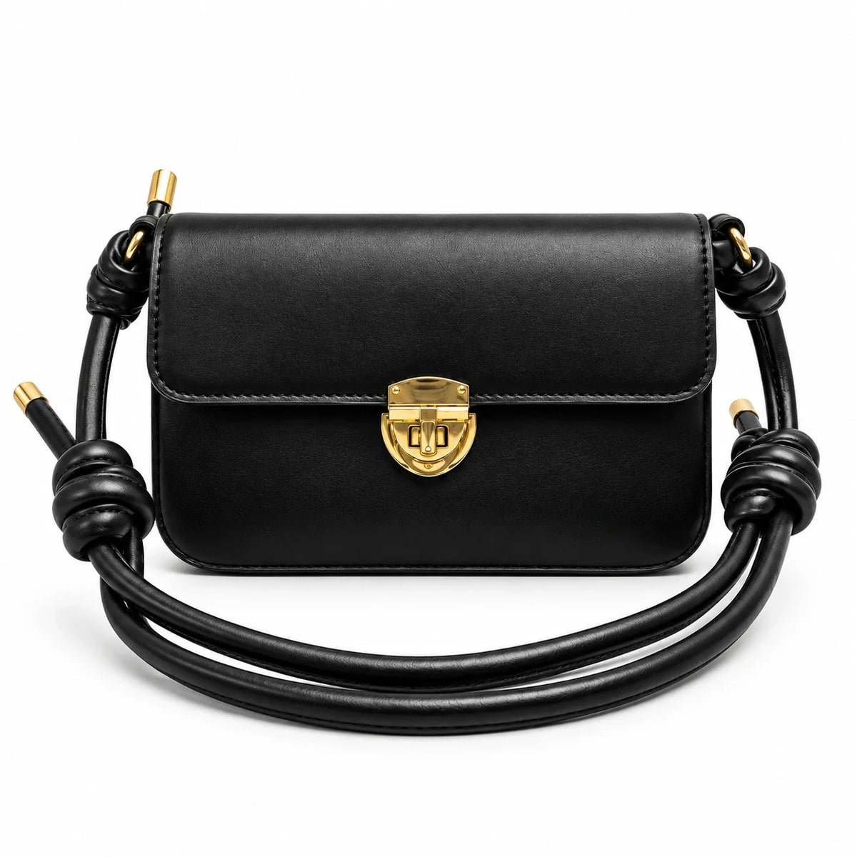 Classic Knot shoulder bag in Black