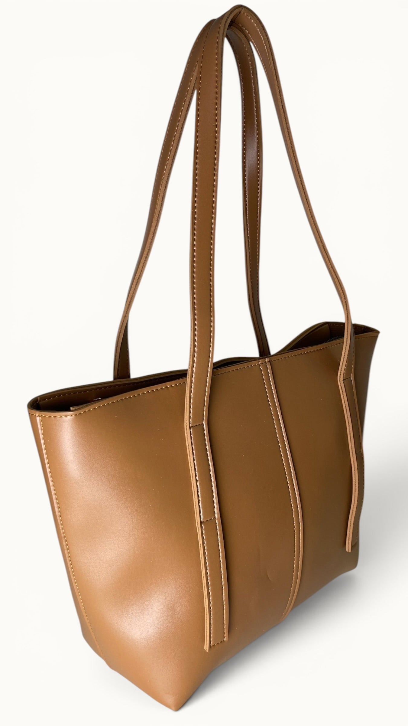 Charmé Signature Tote Set – Taupe