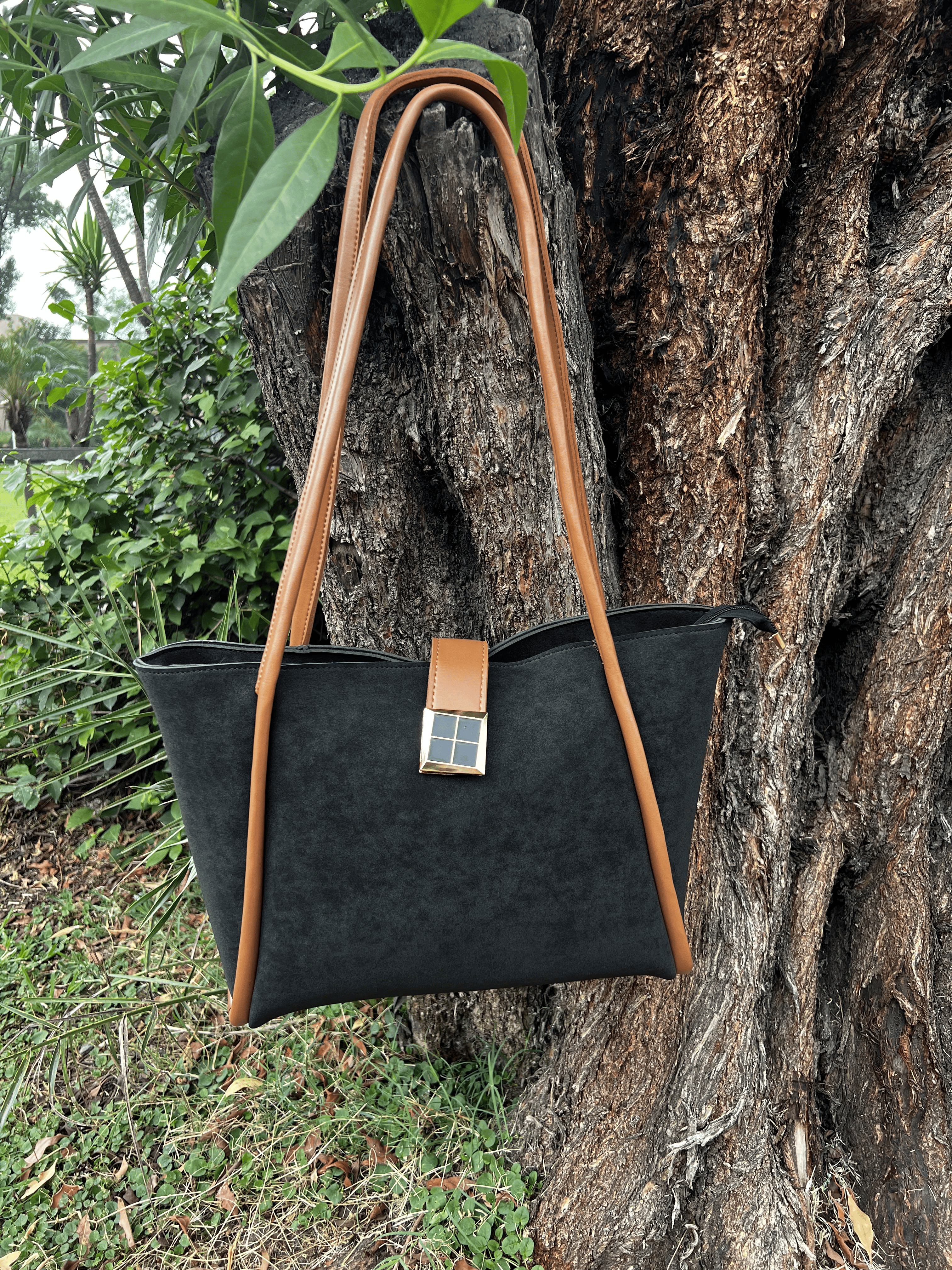 Hazel Suede Tote