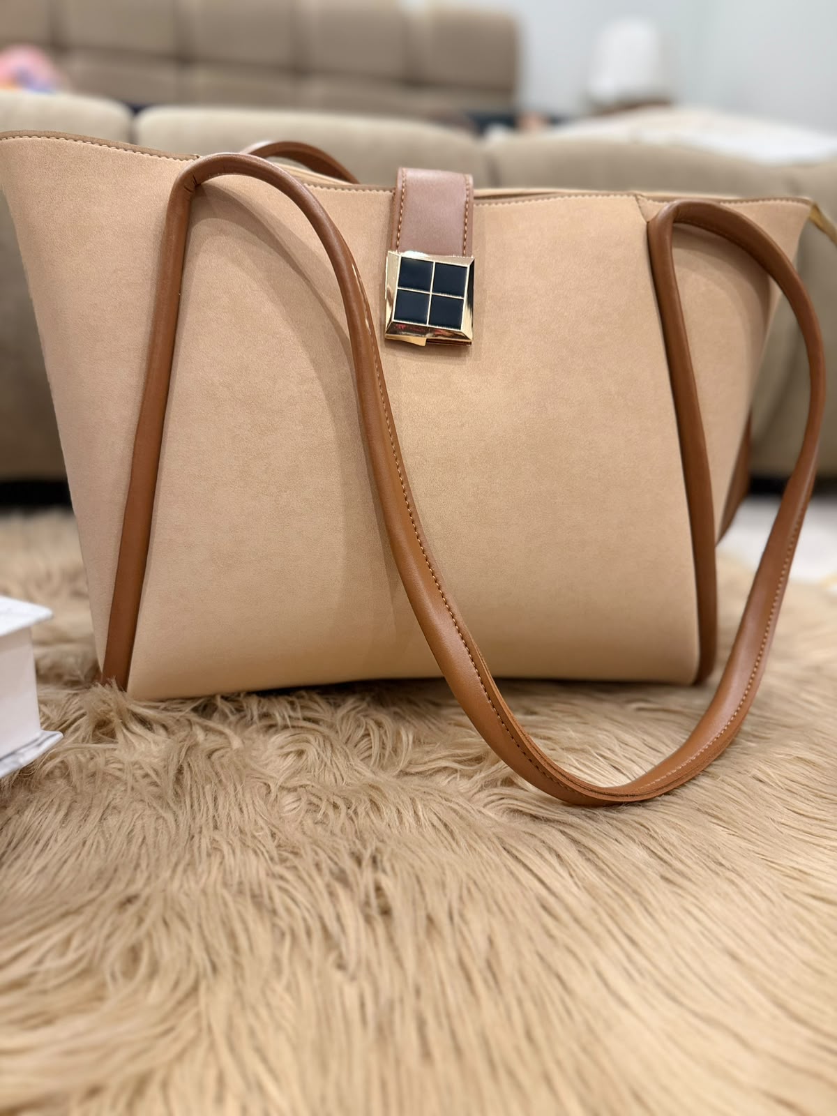 Hazel Suede Tote