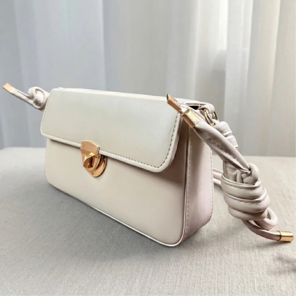 Amélie Knot Shoulder Bag – Ivory