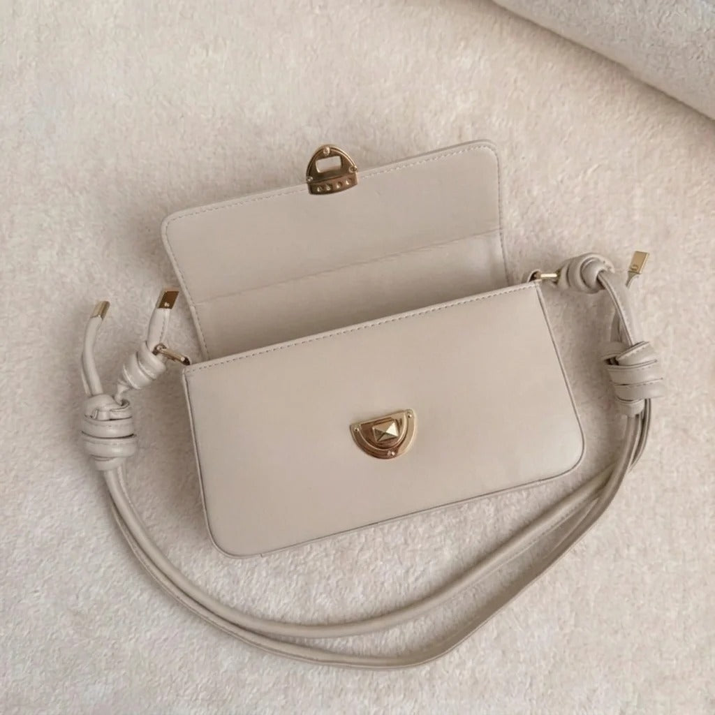 Amélie Knot Shoulder Bag – Ivory